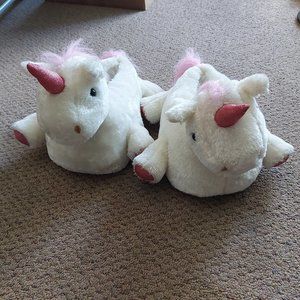 Plush Unicorn Slippers